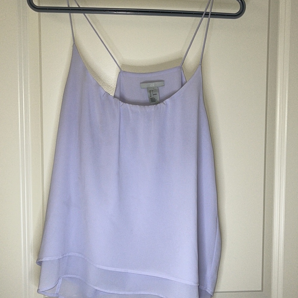 H&M Tank Top sheer LILAC